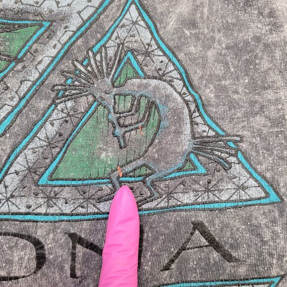 Vintage Native-American Arizona Shirt Women L/XL 23x25 Baggy - Picture 2 of 13
